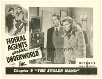 4d400 FEDERAL AGENTS VS UNDERWORLD INC chapter 9 LC '48 serial, c/u of Kirk Alyn by cool machine!