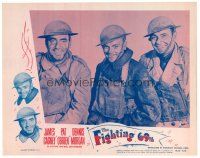 4d403 FIGHTING 69th LC #7 R56 great c/u of WWI soldiers James Cagney, Pat O'Brien & George Brent!