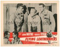4d410 FLYING LEATHERNECKS LC #4 R56 John Wayne, Robert Ryan & William Harrigan, Howard Hughes