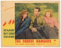 4d416 FOREST RANGERS LC '42 c/u of Fred MacMurray between Paulette Goddard & Susan Hayward