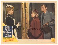 4d430 GASLIGHT LC '44 Joseph Cotten & Dame May Whitty look at maid Angela Lansbury!