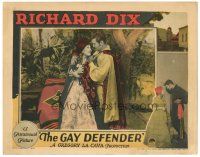 4d433 GAY DEFENDER LC '27 Richard Dix embraces sexy Thelma Todd, both in cool costumes!