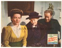 4d437 GHOST & MRS. MUIR LC '47 close up of Gene Tierney, Rex Harrison & crying Isobel Elsom!