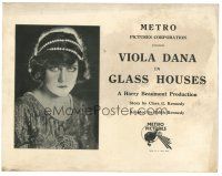 4d058 GLASS HOUSES TC '22 pretty Viola Dana loses her inheritance and has to work as maid!