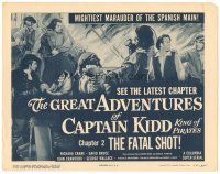 4d063 GREAT ADVENTURES OF CAPTAIN KIDD chapter 2 TC '53 pirates, swashbuckling super-serial thrills!