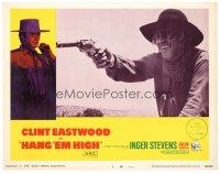 4d466 HANG 'EM HIGH LC #3 '68 close up of guy with eyepatch pointing gun!