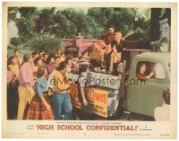 4d482 HIGH SCHOOL CONFIDENTIAL LC #5 '58 Jerry Lee Lewis & band rock the campus on stage!