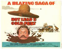 4d077 HOT LEAD & COLD FEET TC '78 Disney, wacky artwork of Don Knotts in mud from the neck down!