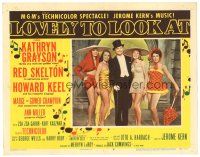 4d597 LOVELY TO LOOK AT LC #6 '52 close up of Red Skelton in top hat & tails with four sexy girls!
