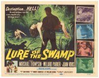 4d095 LURE OF THE SWAMP TC '57 two men & a super sexy woman find their destination is Hell!
