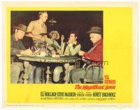 4d602 MAGNIFICENT SEVEN LC #8 '60 best candid shot of Steve McQueen & top stars playing poker!