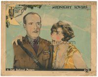 4d618 MIDNIGHT LOVERS LC '26 pretty Anna Q. Nilsson asks shocked Lewis Stone for a little kiss!