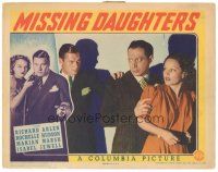4d626 MISSING DAUGHTERS LC '39 angry Richard Arlen grabs man holding sexy Rochelle Hudson!
