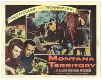 4d630 MONTANA TERRITORY LC '52 Preston Foster brings news to a group of sitting men!