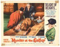 4d638 MURDER AT THE GALLOP LC #2 '63 detective Margaret Rutherford discovers dead body on floor!