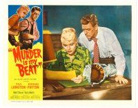 4d642 MURDER IS MY BEAT LC '55 Edgar Ulmer film noir, Barbara Payton & Paul Langton!