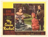 4d647 MY COUSIN RACHEL LC #8 '53 Richard Burton & Audrey Dalton watch pretty Olivia de Havilland!
