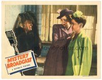4d657 MYSTERY BROADCAST LC '43 Ruth Terry & Mary Treen stare at woman in all black with veil!