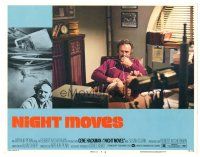 4d665 NIGHT MOVES LC #7 '75 close up of Gene Hackman lost in thought, directed by Arthur Penn!