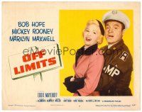 4d673 OFF LIMITS LC #7 '53 great close up of in uniform Bob Hope & sexy Marilyn Maxwell!