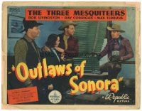 4d113 OUTLAWS OF SONORA TC '38 Three Mesquiteers, Bob Livingston, Ray Corrigan & Max Terhune!
