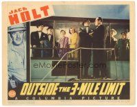 4d686 OUTSIDE THE 3-MILE LIMIT LC '40 passengers on gambling ship watch Jack Holt get tough!
