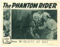4d698 PHANTOM RIDER chapter 10 LC '46 Republic serial, great c/u of Native American Indians!