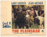 4d709 PLAINSMAN LC #2 R46 Native American refuses to trade with Gary Cooper, Cecil B. DeMille