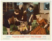 4d712 PLEASE DON'T EAT THE DAISIES LC #4 '60 Doris Day scolds Flip Mark with head stuck in stool!