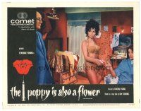 4d713 POPPY IS ALSO A FLOWER LC #8 '66 sexy stripper Laya Raki with Trevor Howard & Senta Berger!