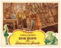 4d718 PRINCESS & THE PIRATE LC '44 pirates on ship make wacky Bob Hope in drag walk the plank!