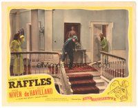 4d728 RAFFLES LC R44 David Niven & Olivia de Havilland wake up to find someone in their house!