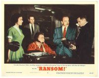4d735 RANSOM LC #6 '56 Glenn Ford & Donna Reed with police intercepting phone calls!