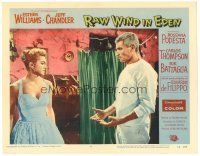 4d736 RAW WIND IN EDEN LC #5 '58 sexy Esther Williams wonders why Jeff Chandler likes her dress!