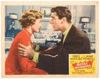 4d773 ROYAL WEDDING LC #8 '51 great close up of Jane Powell & Peter Lawford, Stanley Donen!