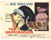 4d129 SAFECRACKER TC '58 artwork of master thief Ray Milland, who became a commando!