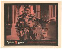 4d775 SAINT JOAN LC #3 '57 Jean Seberg as Joan of Arc & Richard Todd, directed by Otto Preminger