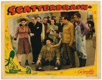 4d786 SCATTERBRAIN LC '40 crowd watches Judy Canova by Billy Gilbert after she knocked him down!