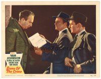4d788 SCENE OF THE CRIME LC #8 '49 Van Johnson finds horse racing form on dead man!