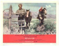 4d806 SHANE LC #8 R66 Brandon De Wilde on horse watches Alan Ladd fix barbed-wire fence!