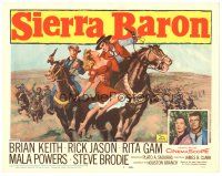 4d137 SIERRA BARON TC '58 Brian Keith & sexy Rita Gam in western action!
