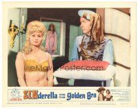 4d818 SINDERELLA & THE GOLDEN BRA LC #1 '64 sexy half-dressed Suzanne Sybele by man holding pillow