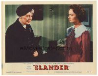 4d825 SLANDER LC #4 '57 close up of Marjorie Rambeau blaming Ann Blyth for her son's death!