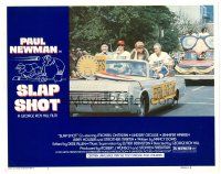 4d826 SLAP SHOT LC #2 '77 hockey star Paul Newman in car at victory parade!