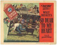 4d833 SO DEAR TO MY HEART LC #8 '49 Walt Disney, wacky image of man tripping over lamb!