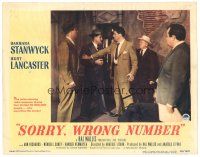 4d844 SORRY WRONG NUMBER LC #4 '48 Lancaster defends Vermilyea from Conrad & others, Anatole Litvak!