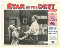 4d856 STAR IN THE DUST LC #5 R64 close up of Mamie Van Doren wrestling gun from Richard Boone!