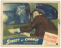 4d872 STREET OF CHANCE LC '42 Cornell Woolrich film noir, c/u of Burgess Meredith in car!