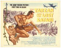 4d148 TARZAN & THE LOST SAFARI TC '57 Yolande Donlan, Gordon Scott in title role & loincloth!