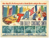 4d149 TAXI TC '53 Dan Dailey & Constance Smith in New York City, great artwork!